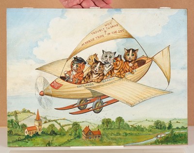 Lot 509 - Wain (Louis, 1860-1939). Flying Cats