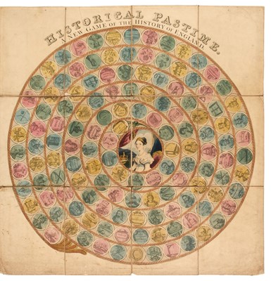 Lot 454 - Victorian Board Game. Historical Pastime, A New Game of the History of England... , c. 1840