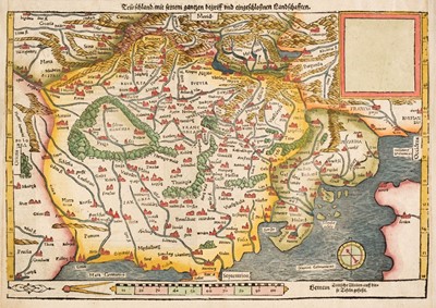 Lot 317 - Poland. Munster (Sebastian), Two wood-engraved maps of Poland, Basel circa 1570