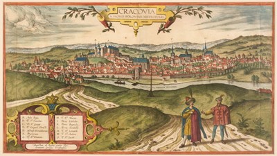 Lot 314 - Poland. Braun (Georg & Hogenberg Franz), Cracovia Minoris Poloniae..., 1617