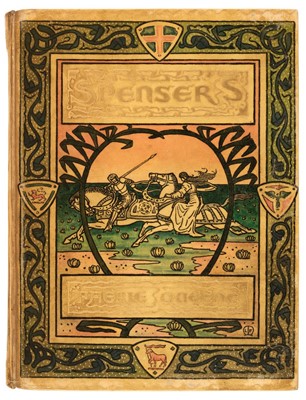 Lot 676 - Vellucent binding. The Faerie Queene by Edmund Spenser, 3 volumes, 1897