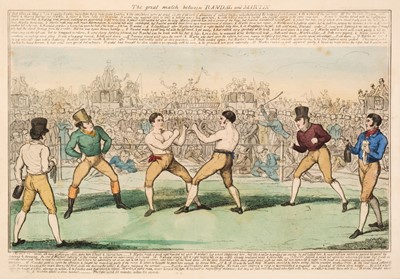 Lot 373 - Boxing. Cruikshank (Isaac R.), The Great Match between Randal and Martin, circa 1820