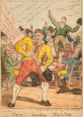 Lot 374 - Boxing. Elmes (William), Cribb uncorking Blackstrap, Thomas Tegg, 1811