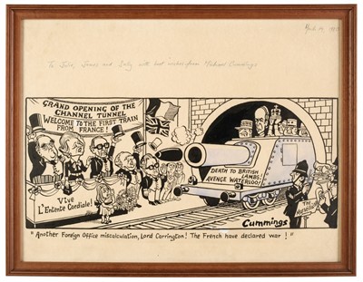 Lot 496 - Cummings (Michael, 1919-1997). "Another Foreign Office Miscalculation, Lord Carrington!..."