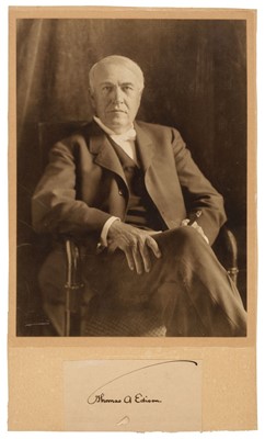 Lot 150 - Edison (Thomas Alva, 1847-1931).