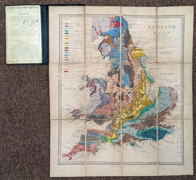 Lot 278 - England & Wales. Geological Map of England and Wales (with all the Railways), 1864