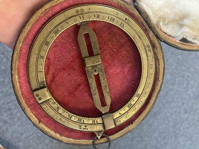 Lot 90 - Equinoctial Ring. 18th-century brass equinoctial ring dial