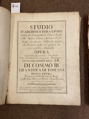 Lot 358 - Ruggieri, Ferdinando. Studio d'Architettura Civile sopra gli ornamenti