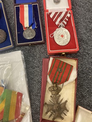 Lot 248 - Foreign Medals. A mixed collection, mostly French, Belgium and Dutch
