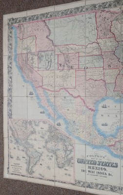 Lot 162 - North America. Colton (J. H.), Map of the United States, Mexico, The West Indies &c, 1861