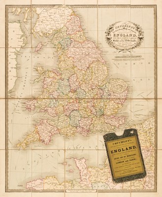Lot 140 - England & Wales. Cruchley (G. F.),  New Travelling Map and Itinerary..., 1828