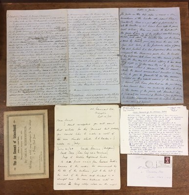 Lot 11 - Mountaineering. Letters & photos relating to mountaineering expeditions etc., mostly early 20th c.
