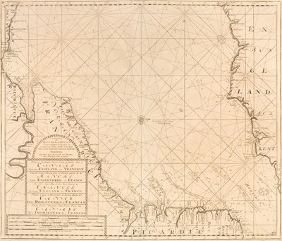 Lot 186 - Sea Charts. Van Keulen (J.), The New Sea Map of the First Part of the Channel..., circa 1800