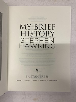 Lot 398 - Hawking (Stephen). My Brief History, 1st edition, signed copy, 2013