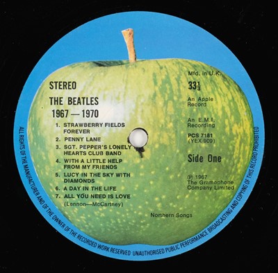 Lot 305 - The Beatles. Beatles records, inc. Red & Blue albums, Rubber Soul, Sgt. Pepper, Revolver, etc