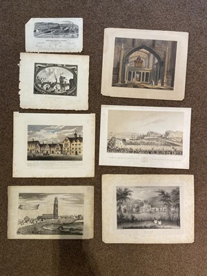 Lot 217 - British Topography. A collection of forty prints & engravings, mostly 19th century