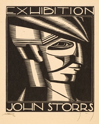 Lot 449 - Storrs (John Bradley, 1885-1956). Exhibition John Storrs, 1927, woodcut