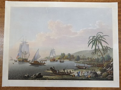 Lot 251 - Tahiti. Piringer (James), Vue de Detroit Charlotte dans la Nouvelle Zelande..., circa 1780