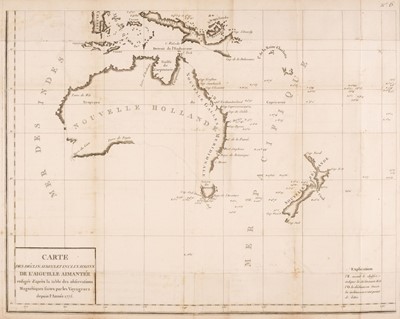 Lot 122 - Australia. Buffon (George), Carte des Delinaisions et Inclinasions de L'Aiguille..., circa 1780