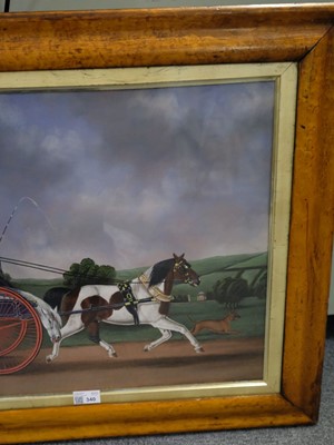 Lot 340 - Naive School. Horse and Phaeton with driver