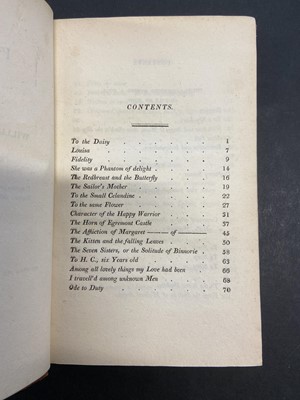 Lot 344 - Wordsworth (William). Poems, in Two Volumes, volume I only, 1st edition, 1807