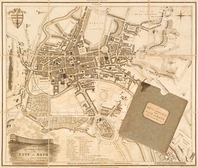 Lot 125 - Bath. Donne (B.), A New and Correct Plan of the City of Bath from a recent Survey, 1810