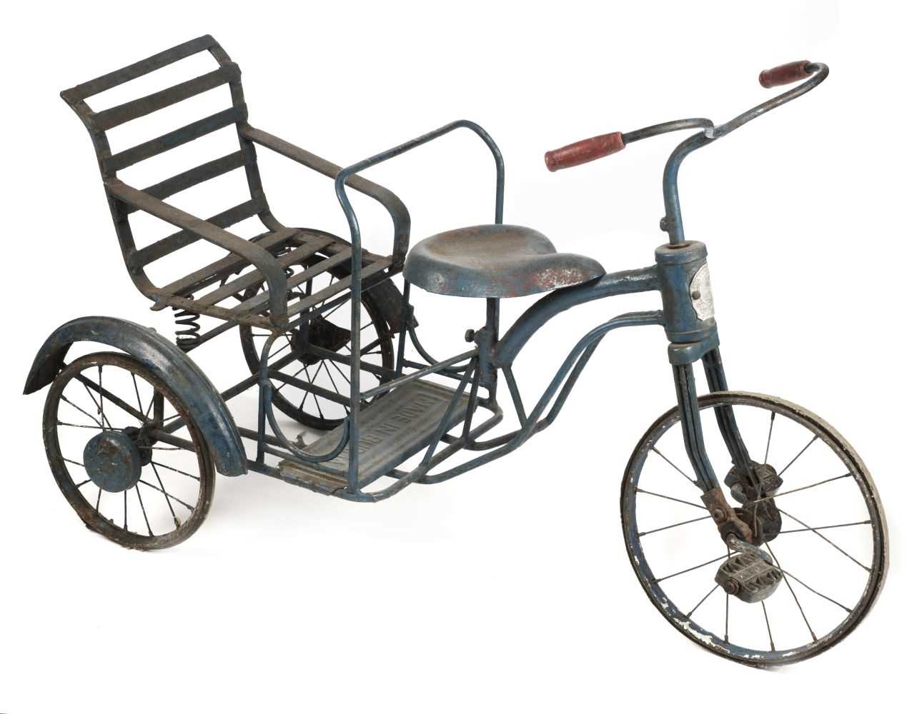 Lot 76 - Tricycle. Burmese child's tricycle circa 1950
