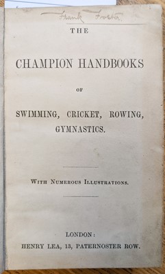 Lot 167 - Lea (Henry, publisher). The Champion Handbooks, 1868