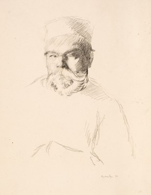 Lot 445 - Rothenstein (Sir William, 1872-1945). Portrait of Paul Verlaine, 1895