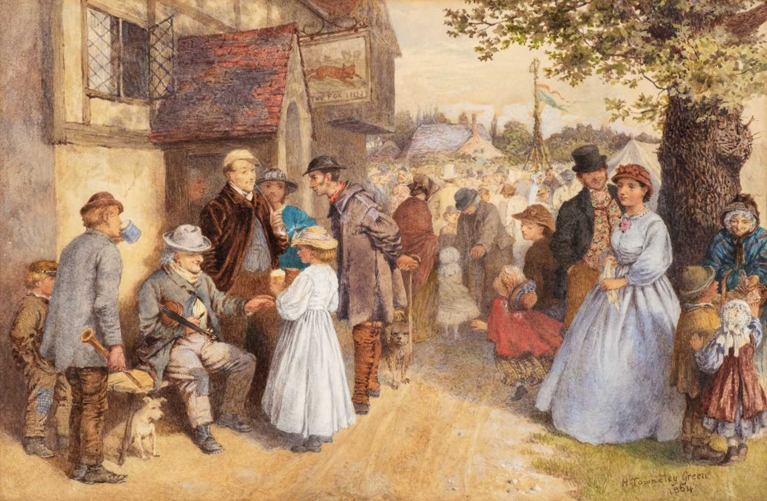 Lot 369 - Green (Henry Towneley, 1836-1899). A Village Fair, 1864