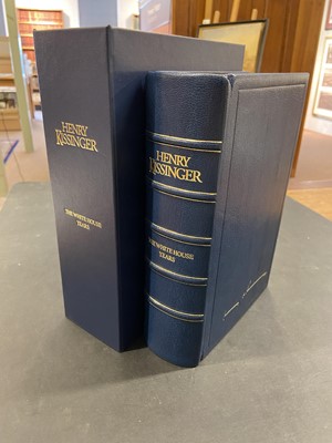 Lot 402 - Kissinger (Henry). The White House Years, presentation copy to Lord Carrington, 1st edition, 1979