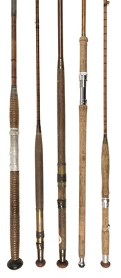 Lot 197 - Fishing Rods. A collection of vintage fishing rods