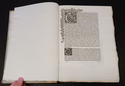 Lot 400 - Kelmscott Press. The Golden Legend, translated by William Caxton, 3 vols., 1892