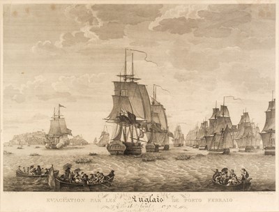 Lot 82 - Angeli (G.) Evacuation pars les Anglais de Porto Ferraio 16 Avril 1797, circa 1798