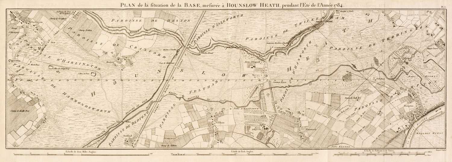 Lot 71 - Roy (William). Description des moyens emplyes pour mesurer la base de Hounslow-Heath, 1787