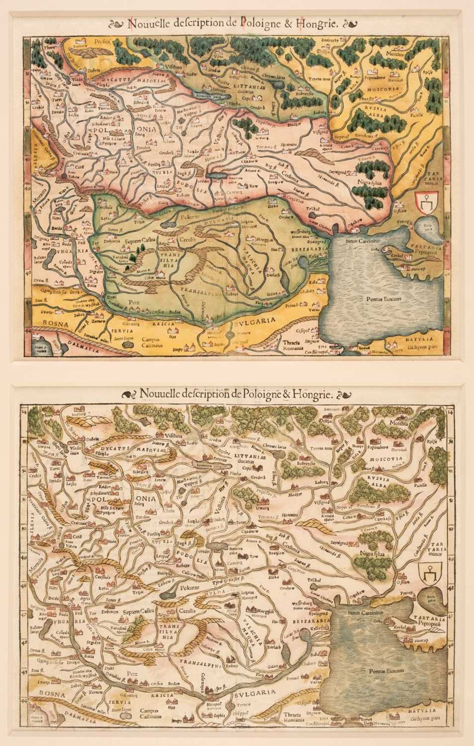 Lot 158 - Munster (Sebastian). Nouvelle description de Poloigne & Hongrie, circa 1560