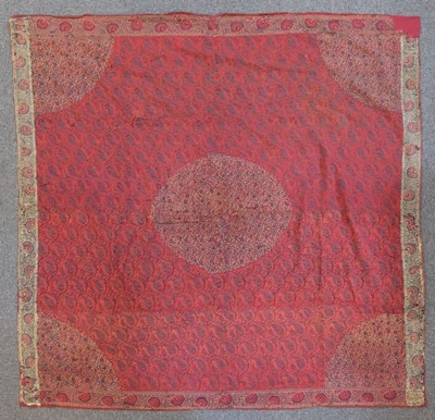 Lot 311 - Shawl. A Kashmir moon shawl, circa 1820