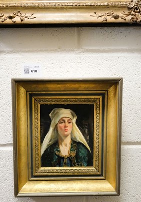 Lot 618 - Wells (John Sanderson, 1872-1955). Young woman in traditional costume