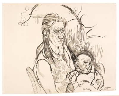 Lot 595 - Bratby (John Randall, 1928-1992). Jean & Dayan, June 1968