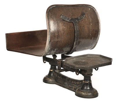Lot 104 - Scales. Late Victorian domestic scales by Young & Sons