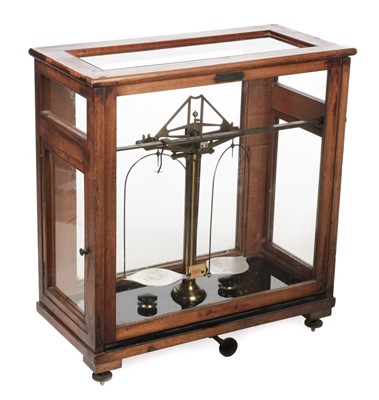 Lot 99 - Scales. Early 20th-century laboratory scales