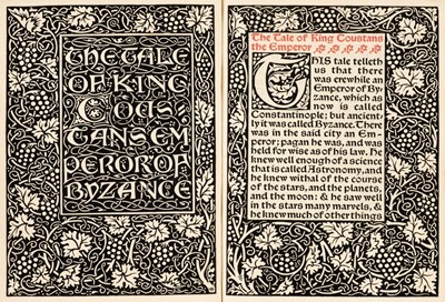 Lot 552 - Kelmscott Press. The Tale of the Emperor Coustans, 1894