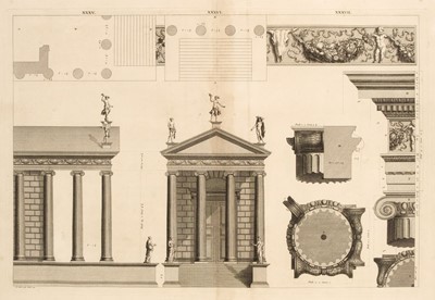 Lot 381 - Palladio (Andrea). The architecture of A. Palladio, book the fourth, (parts 1 & 2), circa 1720