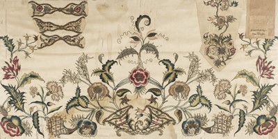 Lot 249 - Embroidery. A large fragment of a wedding dress, 1782