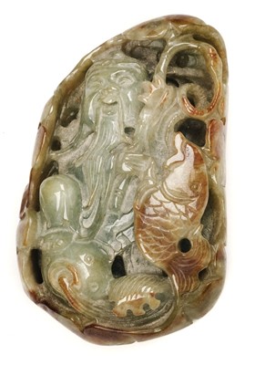 Lot 155 - Jade. Chinese jade pebble