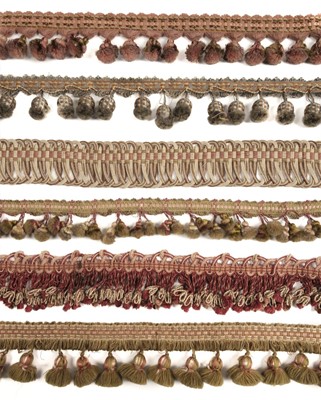 Lot 268 - Passementerie. A collection of good quality sewing braids, fringes, and edgings, 19th/20th century