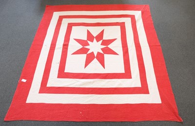 Lot 272 - Quilt. A Durham quilt designed by Elizabeth Sanderson, circa 1910-1920