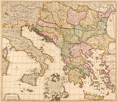 Lot 139 - Eastern Mediterranean & the Dalmatian Coast. De La Feuille (Jacob), Totius Danubii..., 1710
