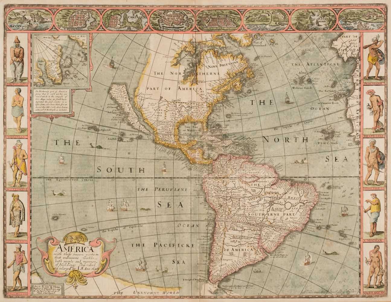 Lot 191 - The Americas. Speed (John), America with those known parts..., 1676