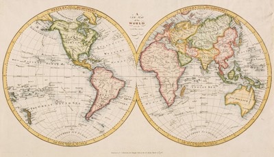Lot 199 - World. Harrison (John), A New Map of the World with the Latest Discoveries, 1788